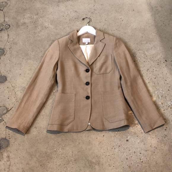 Judith & Charles Beige Linen Blazer - Picture 1 of 11